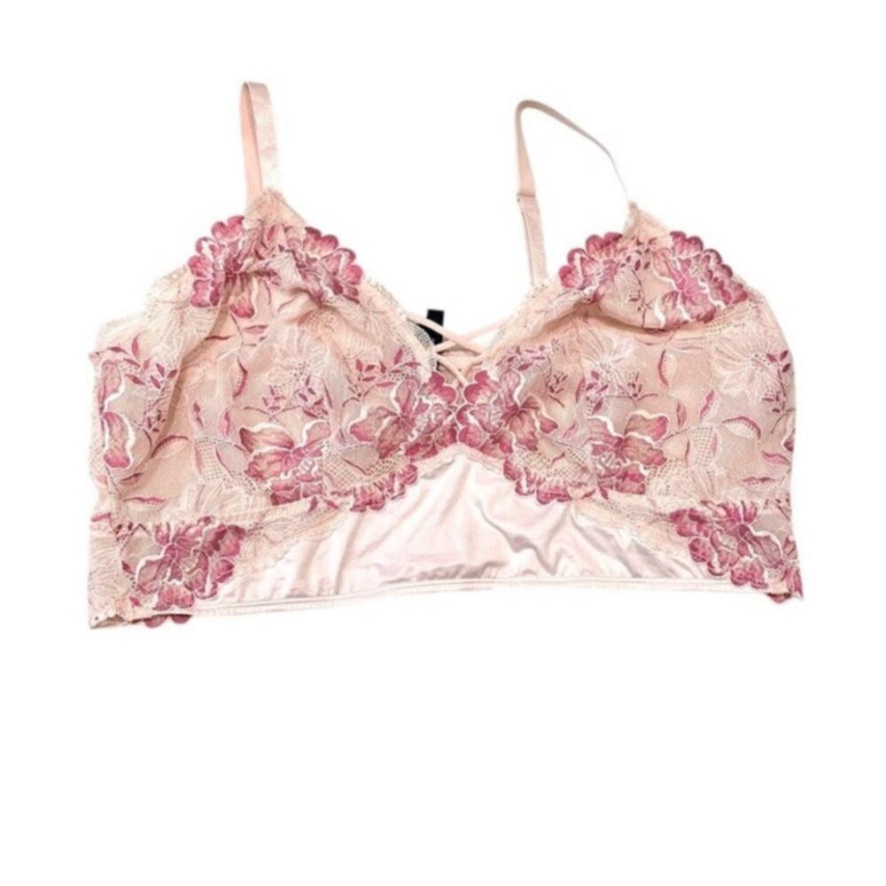 Torrid Curve 3 lace wireless floral bralette BC 3364